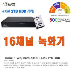 이지피스 QHDVR-4008QS+2TB 녹화기외 추가상품, QHDVR-4016Q_265+2TB - qhdvr-4008qs