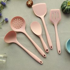  주걱 붙지 않는 튀김 접시 새는 스푼 가정용 주방 용품 세트, - Spatula - Spoon 1 