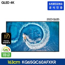 삼성전자 삼성 QLED 4K TV 163 cm KQ65QC60AFXKR 벽걸이형, 단일옵션