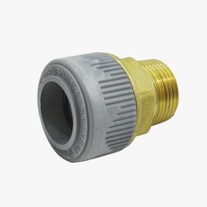 PB 밸브소켓 M 발소 15A 20A 25A V/S 에이콘 부속 숫나사 바깥나사 MVS, 15mmx15A, 1개