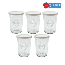 [WECK] 850ml (No743) 유리병+PE뚜껑 5개