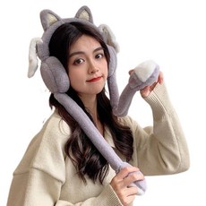 고양이성인털모자