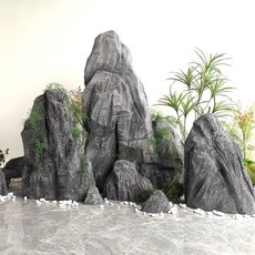 인조바위 화단경계석 조경용 정원화단 마당꾸미기, 50cm 높이 회색, 50cm 높이 회색