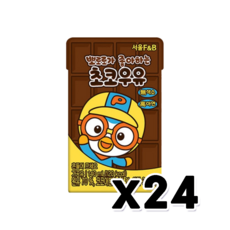 뽀로로가 좋아하는 초코우유 어린이우유 140ml x 24개