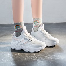 포니샵 여성 여자 연예인 대학생 발편한 발볼넓은 가벼운 캐주얼 키높이 운동화 워킹화 런닝화 어글리 슈즈
