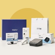 뷰노 하티브 가정용 의료기기 가정의달 기프트 세트, 심전도 측정 의료기기(P30), 자동전자혈압계 (BP30), 체온계 (TP30), 1개
