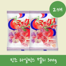 킨조젤리 킨죠젤리 킨조과일믹스젤리 일본 킨조젤리 까먹는젤리 300g 2개