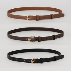 타티아나 BT8038 클래식 라운드 소가죽 벨트 18mm 3컬러