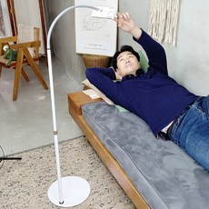 핸드폰거치대 스탠드타입 고정타입 자바라 태블릿 아이패드 맵북 탭 침대, 스탠드 화이트, 10개