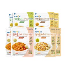 굽네 로드닭 컬리플라워 닭가슴살 볶음밥 200g 4종 혼합 8팩 맛보기, 1set, 8개