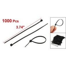 DSHA 새로운 핫 1000 PC를 검은 색 플라스틱 케이블 타이 고정시킵니다 랩 95mm의 X의 2mm 우편 번호, 단일옵션선택개