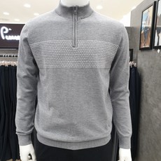 피에르가르뎅 앞판블럭짚업반폴라
