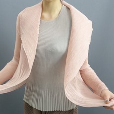 착한플리츠 시스루 숏 자켓(가디건) 엄마옷 주름옷 플리츠