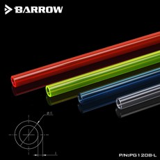 코코유통 쿨링패드 BARROW 멀티 외경 내경 8MM 상온형 투명 PETG관PG 1208L500MM 길이, 무색 투명