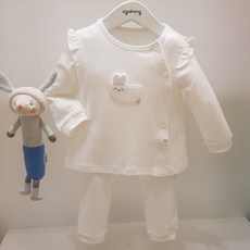 아가방 60% 가을 베이비페어! 깔끔 실내복 상하세트! 아가방 내의 엄청보들 귀여운건 또 어쩔거야 옆라인단추 오픈내의! 무형광 신생아 외출복 백일 실내복 추천 상하복