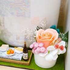 미니미소 장미와 수국 (비누꽃 프리저브드)
