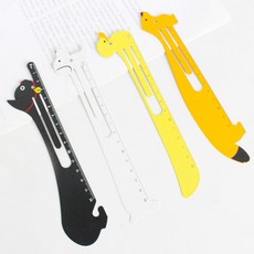 제이밀리율 북마크 클립 책갈피 금속 자 12cm 15cm, 고양이