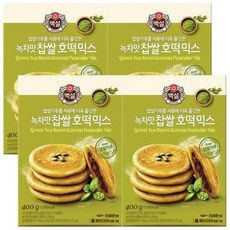 백설 녹차맛 찹쌀호떡믹스 400g, 4개