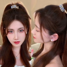 MJ21 2종세트구성 진주 큐빅 집게핀 고정 악세사리 헤어핀 상품 이미지