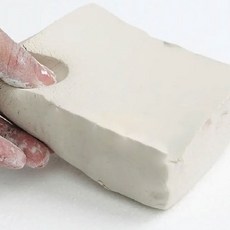 숲인더시티 공예 유점토 소프트 500g, 화이트, 4개