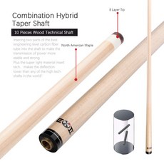 FURY ZOKUE TEC 3 쿠션 큐 10 in 1 기술 샤프트 가죽 손잡이 버트 캐룸 당구 큐 퀵 조인트 11.8mm 스틱 키, 01 Just shaft