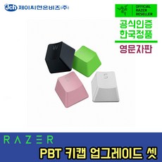 레이저 키캡 PBT Upgrade SET US, 머큐리 화이트, Razer PBT Keycap Upgrade Set