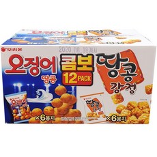 오리온 오징어땅콩강정 콤보팩 12봉 990g, 1개