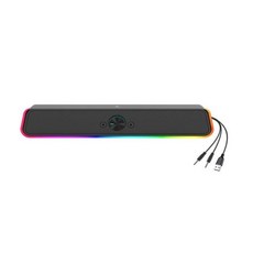 TGIC RGB LED 게이밍 컴퓨터 사운드바 스피커 TGS-U4