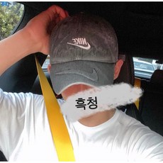 나이키 로고 데님 볼캡 대두 캡 청모자 NIKE (2color)