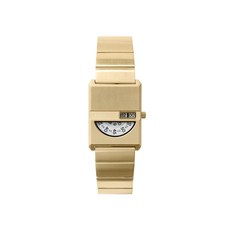 Breda 'Pulse Tandem' 골드와 메탈 팔찌 시계 26mm 골드