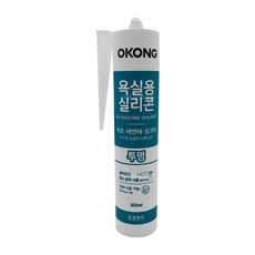 욕실용실리콘 투명 300ml 오공, 1개