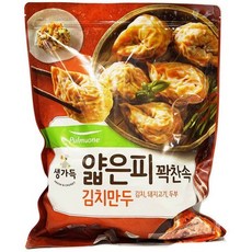 풀무원 얇은피김치만두 1.2kg, 없음, 상세설명 참조