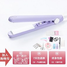 헬시윙 고데기 부목 긴머리 헤어 롤 투웨이 미니 전기판 겹 소형 휴대식 곧다 미용실매직기 기숙사, 감자 보라색 _디럭스 패키지