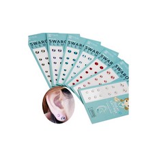 스와로브스키 스톤셋트No.2 스티커이어링 귀걸이 한결가치