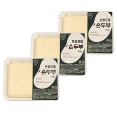 [정담두부집] 옛날맛 그대로 100% 국산콩 수제두부, 350g, 3개