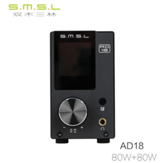 SMSL AD18 DAC 블루투스 하이파이 앰프 디코더, 검정 - ad18