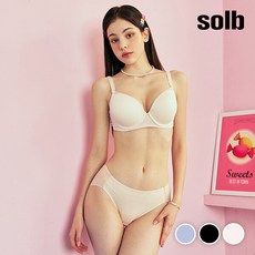 [솔브] 하이브리드 와이어 보정 브라팬티 세트(SSET677) - 70d