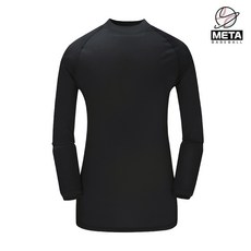 스톰 NEW S-FIT 스판 긴팔 언더티 블랙