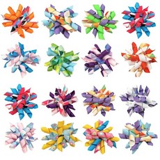 강아지 염색약 고양이 50100pcs 리본 보우 애완견 헤어 액세서리 발렌타인 Doy 활 작은 개 머리 대량, 없음, 2) mixed 색상s 100pcs, 100개