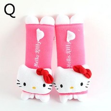 캐릭터 차량 안전벨트 커버 40종, Q 헬로 키티, 1개