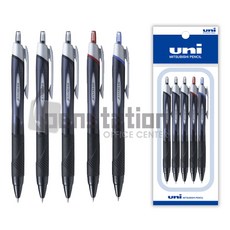 미쯔비시 유니 제트스트림 0.38mm 볼펜 세트, 0.38mm 블랙 3개+레드 1개+블루 1개 세트 0.38mm 블랙 3개+레드 1개+블루 1개 세트