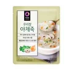 청정원 우리쌀 야채죽60g, 상세페이지 참조