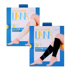 라나핏 의료용 압박스타킹 종아리 압박밴드 1켤레, 베이지(L), 1개