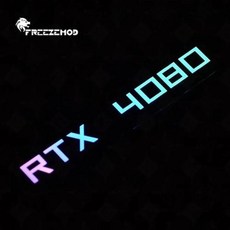 그래픽카드 호환 FREEZEMOD-GPU 사이드 패널 RTX3090 GTX ROG PC 장식 비디오 카드 플레이트 페이스 램프 워터 쿨러 아우라 동기화 액체 냉각 ARGB, 없음, 없음, 25) 4080, 25) 4080
