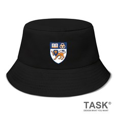 모자 TASK싱가포르 대학 명문학교 학생 기념 자외선차단 벙거지 남녀 실외 낚시 여름, C05-벙거지모자 블랙