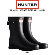 HUNTER (헌터) 여성 레인 부츠 쇼트 장화 방수 리파인드 여성용 WFS2200RMA 521866