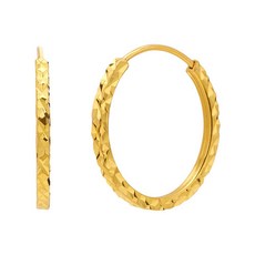 순금파이프링귀걸이