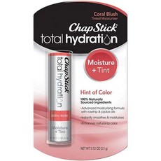 ChapStick Total Hydration (Pink Nude Tint 0.12 Ounce) Tinted Moisturizer Lip Balm Tube 99999933761, One Size, Coral Blush