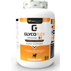 강아지슬개보호대 슬개골탈구 강아지다리보호대 VETRISCIENCE Glycoflex 3 Clinically Proven Hip and Joint Supplement with Glu, [02] 120 Chews, 1개 - 글라이코플렉스3