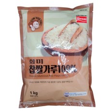 푸드라인_ 화미 찹쌀가루 (국산100%), 1kg, 2개